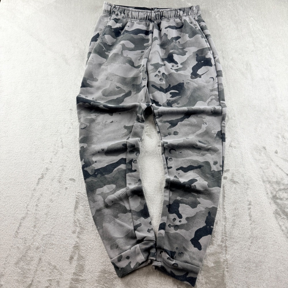 Nike Dri-FIT Camo Joggers Grey Black Camouflage Sweatpants Men's Medium